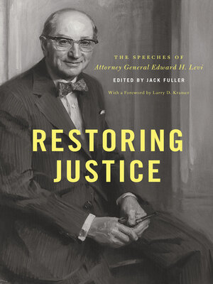 cover image of Restoring Justice